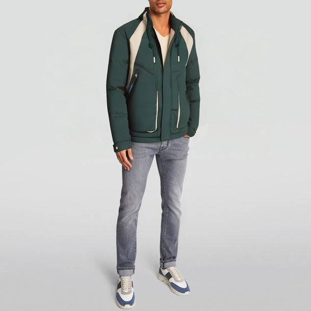 Men's puffer down insulated jacket