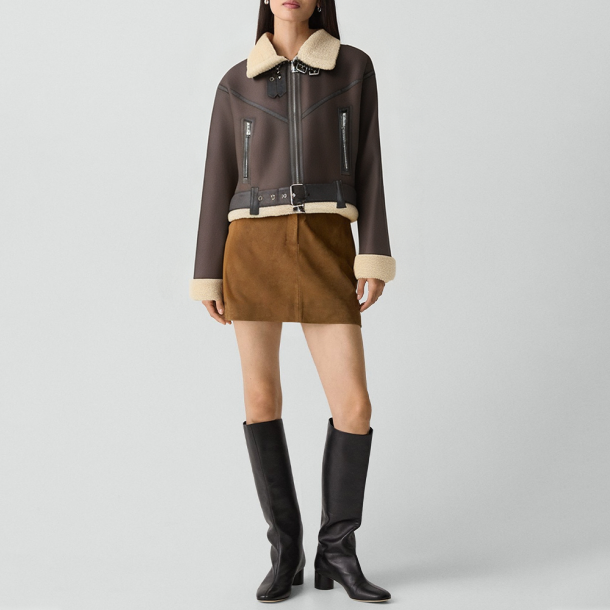 Retro lapel double-sided jacket