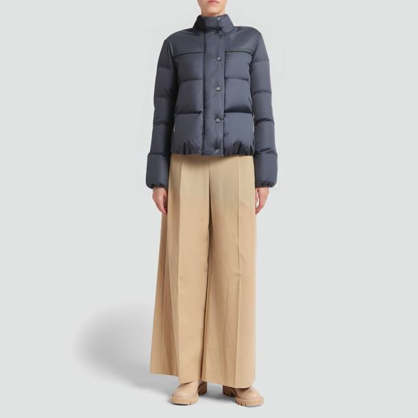 Women's down-filled short puffer jacket