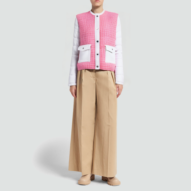 Women's short-cut nylon down jacket